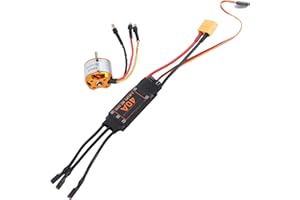 ODORKLE Set ESC Motore RC, Set ESC Motore Brushless RC 2212 KV2200 Motore 40A ESC Brushless XT60 Set ESC Motore RC per Elicottero Drone