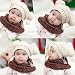 Baby Hat,Eenkula Cute Baby Kids Girl Boy Dual Balls Warm Winter Knitted Cap Hat Beanie (White)