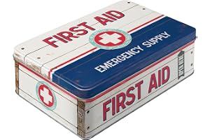 Nostalgic-Art Retro Förvaringsburk låg, 2,5 l, First Aid Blue – Supply