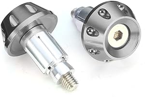 NICOLIE 7/8inch 22mm Universal Moto Guidon Poignées à la Main Bar Embouts Bouchons Slider-Titane