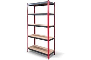 CATTERHOUSE Estantería Metálica Rack Cargo Advance 90-90x40x180 cm Estantería de Almacenaje de Acero Galvanizado y MDF con Baldas de Altura Ajustable