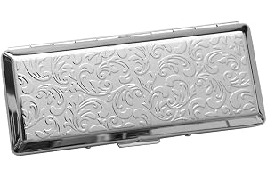 SILBERKANNE Cigarettfodral cigarillfodral filigran dubbelsidig 4,6 x 10,8 cm premium silver pläterad ädel silverpläterad för
