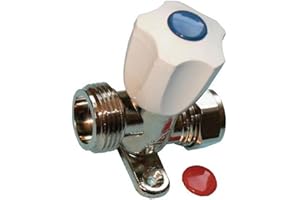 Primaflow Chrome Washing Machine Valve with Backplate