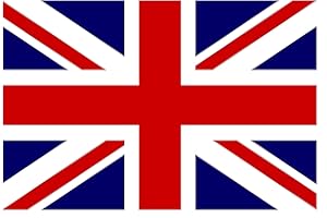 Adhesive Union Jack Flag Decals/Stickers or UK Flags Stickers (Red & Blue, 2 Decals (120 x 80 mm)) #Y1012 StickersLimited