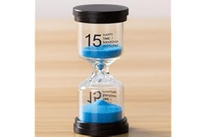 FIACVRS Relojes De Arena Temporizador, Reloj Arena Niños Asistente De Gestión del Tiempo Temporizador de Reloj Arena 5/10/15/30 Mins para Niños Que Se Cepillan Los Dientes Cocina, Decoración Regalo Creativo