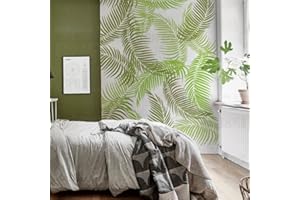 壁涂鸥 BACKGROUNDTURNOVER 30cm Leaf Tropical Summer Jungle Plantilla Para Paredes Plantilla De Mandala Grande Pintura Reutilizable Plantillas De Pisos De Baldosas Grandes Pintura Marcos De Decoración Plantillas Las