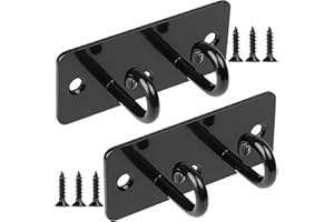 XINGWENHAO Wall Anchor Hooks for Resistance Bands, Set of 2 Wall Mount Holders, Exercise Anchors for Body Weight Straps, Home Gym, Stretching, Yoga, Strength Training, Workouts