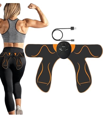 Allenatore Per Glutei Elettronico Ricaricabile – 6 Modalità E 10 Intensità, Per Donne E Uomini, Massaggia E Tonifica