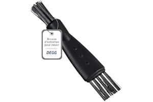 DEGG Brosse de Nettoyage pour Rasoir - Compatible avec Philips et Braun rasoirs, tondeuses à Cheveux, tondeuses, tondeuses Nez - Accessoire pour Rasoir électrique