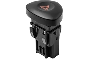 YAOPEI Bouton Warning Clio 2 Feux de Détresse Bouton d'avertissement pour Clio MK 2 Noir 8200442723