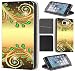 Produktbild Samsung Galaxy S4 Mini Hülle von CoverHeld Premium Flipcover Schutzhülle Flip Case Motiv (1374 Abstract Smaragd Grün Gold Farben)