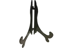 BULK HARDWARE Good Quality Black Plastic Plate Display Stand, 6" - 10" Plates