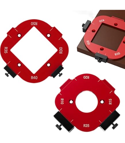 Dime Per Fresatura A Raggio - Set 2 Pezzi Con 8 Raggi Per Lavorazione Legno
