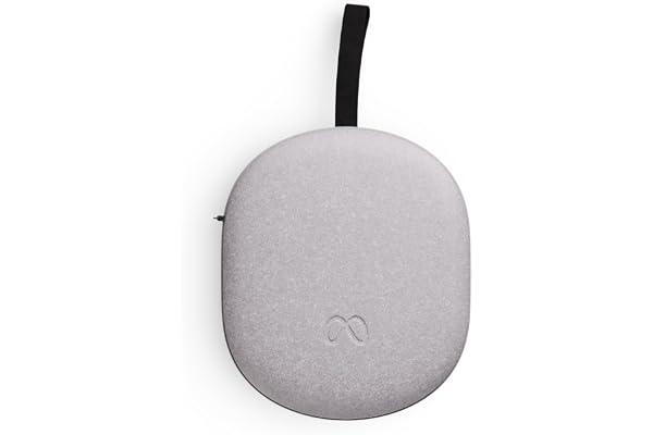 Meta Étui de Transport Compact Quest Compatible Quest 3/3S Nouveau Design Compact pour Le Casque Quest 3/3S Les manettes Touch Plus, Les Sangles Actives Le câble de Recharge et l’Adaptateur