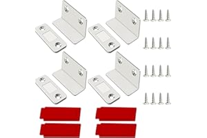 xiaoxiaozhijia 4 Pezzi Calamite Sottili,Magneti Potenti,Chiudiporta Magnetici per porte scorrevoli di balconi,cucina,finestre,cassetti,armadio (4x2.5cm(L))