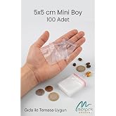 Merpak Ambalaj Kilitli Torba Şeffaf Kilitli Poşet T&uuml;m Ebatlar 100'l&uuml; (5x5 cm)