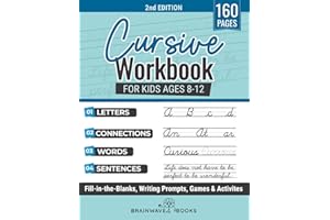 Cursive Workbook for Kids Ages 8-12: Step-by-Step Mastery—Mastering Cursive with Enthusiasm, Creativity, and Confidence