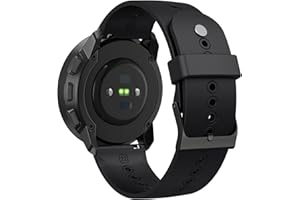 ANBEST Bransoletka 22 mm, kompatybilna z Suunto 9 Peak / Suunto 5 Peak, miękki silikon, sportowy pasek zamienny do zegarka Suunto 5 Peak, z metalowym zatrzaskiem i pierścieniem zapobiegającym