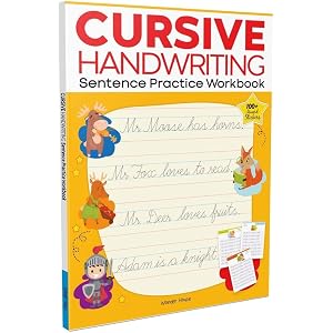 Cursive Handwriting for Kids: Sentence Workbook (Ages 6–10) | Bestseller for Fluent Handwriting | Improve Fluency, Spacing, S