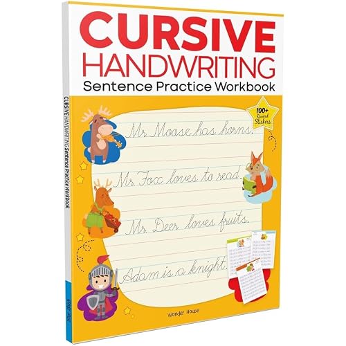 Cursive Handwriting for Kids: Sentence Workbook (Ages 6–10) | Bestseller for Fluent Handwriting | Improve Fluency, Spacing, S