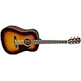 Fender CD-60 Dreadnought V3 DS Acoustic Guitar - Walnut Fretboard - Sunburst, Comes with Free Virtual Lessons
