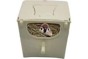 qianele Budgie Lovebirds Cockatiel Parrot Bird Nest Box Bird Cage Mount Nesting Box Plastic Parakeet House Breeding Mating Box
