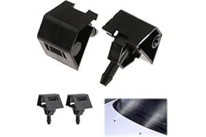 ASPUIC 2 Pcs Windscreen Washer Nozzles for Nissan Qashqai J10 2007-2018,Wiper Washer Spray Jet with OEM Fit Direct Replacement,Replaces 28932JD000,Adjustable windscreen Washer Jets,Easy Install, Durable