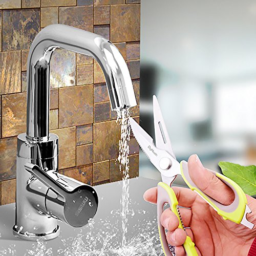 Küchenschere Multifunktionale bei DigHealth, Allzweckschere aus Edelstahl, Geflügelschere mit Softgrip, für Küche Hause, Kann Flasche öffnen, können, Muscheln, Schale Obst und Gemüse - 6