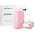 Waterdrop Ultra Filtration System for Skin Care, Water Filter for Tap, NSF Certified, Reduces Chlorine, Fits Standard Faucet, WD-FC-02, Pink(1 Filter)
