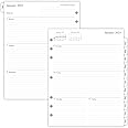 newestor 2022 Weekly Planner Refill Folio Size with Monthly Tabs, Two Pages Per Week, 8-1/2" x 11", Size 5