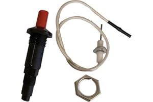 HEIBTENY Bouton poussoir de rechange pour barbecue à gaz - Allumage piézoélectrique - Avec support