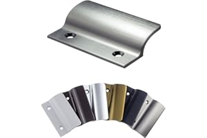 INTRA-TEC Balkongriff FH-Flach stabiler Ziehgriff aus Aluminium - Edelstahl eloxiert - Balkontürgriff