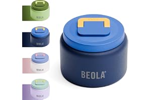 BEOLA 240ml Replaceable Nesting Food Jar for Lunch Box, thermo Stainless Steel Double Wall Insulated Travel Food Flask for Kids, 8oz (Pixel Play)