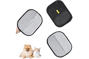 Puasok 2 Pezzi Togli Peli Animali Guanto per Gatti &Cane, Guanti elettrostatici per peli di Animali, Riutilizzabile Guanto Togli Peli Gatto per Il Lavaggio dei peli di Animali Domestici