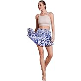 Lela Desenli Slim Fit Mini Şort Etek Bayan ŞORT ETEK 5869020