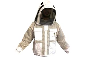 PRO GEAR FVJ Unisex protezione api 3 strati ultra ventilato sicurezza protettiva bianca apicoltura recinzione velo