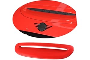 UVCANY MINI F54 F55 F56 F57 bonnet scoop caps, Air Intake Trim for Mini Cooper S JCW F Series F54 Clubman F55 Hatchback F56 Hatchback R57 Convertible(Red)