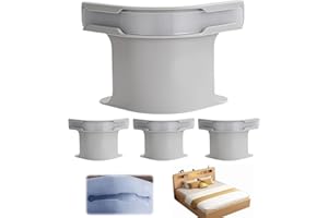 KQLHLHDYZ Durable Bed Sheet Corner Clamps with Lock System - 4PC Heavy Duty Sheet Anchors for Deep Pocket Mattresses, Washable Non-Slip Bedding Fasteners in Classic White