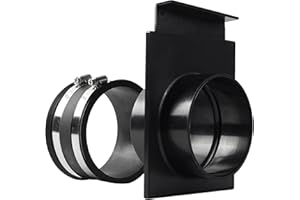 TonGass (1-Set) 4-Inch Blast Gates for Dust Collection Systems and Vacuum Fittings with Easy to Use and Efficient Sliding Gates Works with Flexible Hose Cuff Couplers