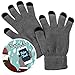 Produktbild Touchscreen Handschuhe Polar Touch von TecStyle®, Smartphone Handschuhe fürs Handy Display, Grau & Schwarz, elastische Universalgröße, für Herren & Damen (unisex), B-Ware