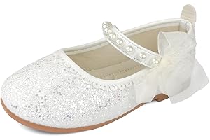 TRIWORIAE-Scarpe Mary Jane per Bambina Ragazza Infradito con Brillantini Glitter