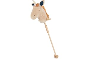 Bieco | Hobby Horse with Wooden Wheels | Hobby Horse Stick | Hobby Horses | Toy horse | Horse toy | Horse on a stick | Giddy up horse | Hobby horse unicorn | Toy horses for girls horse head on stick