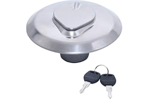 Bid4ze Silberne Tankdeckel-Abdeckung und 2 Schlossschlüssel für H-onda CM400A H-ondamatic CM400T CB1000C CB 650 CB750 CM400 CM450 GL500 GL650