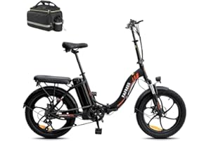 Fafrees Electric Bike, Folding Electric Bikes for Adults, 36V 16Ah Removable Battery Ebike for Man and Ladies, 20 * 3.0 INCHES Fat Tire 250W Electric Bikes for Beach and Snow, F20 2024