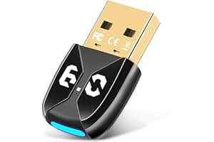 XIEANDKONG Adattatore Bluetooth 6.0 USB per PC, Collega e Usa Chiavetta Bluetooth per PC Laptop EDR Dongle USB Bluetooth Compatibile con Windows 7/10/8.1/11 (BT60A)