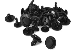 UXCELL sourcing map Rivets Plastique 7mm Attache Aile Push Vis Pin Clips 20pcs