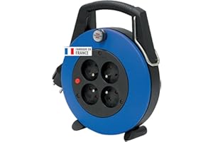 Brennenstuhl Enrouleur de câble domestique Confort-Line 5m, Fabrication Française