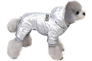PETCUTE Manteau d'Hiver pour Chien avec Capuche, Imperméable, Gilet et Veste pour Animaux de Compagnie, Vêtement pour l'Hiver pour Petits Chiens