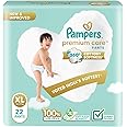 Pampers Premium Care Pant Style Baby Diapers, X-Large (XL), 22 Count, 12-17kg, All-in-1 with 360 Cottony Softness Diapers