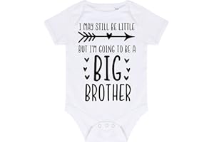 MIAMMO I may be little but I'm going to be a big brother (pregnancy baby announcement) [BBY3] baby grow vest